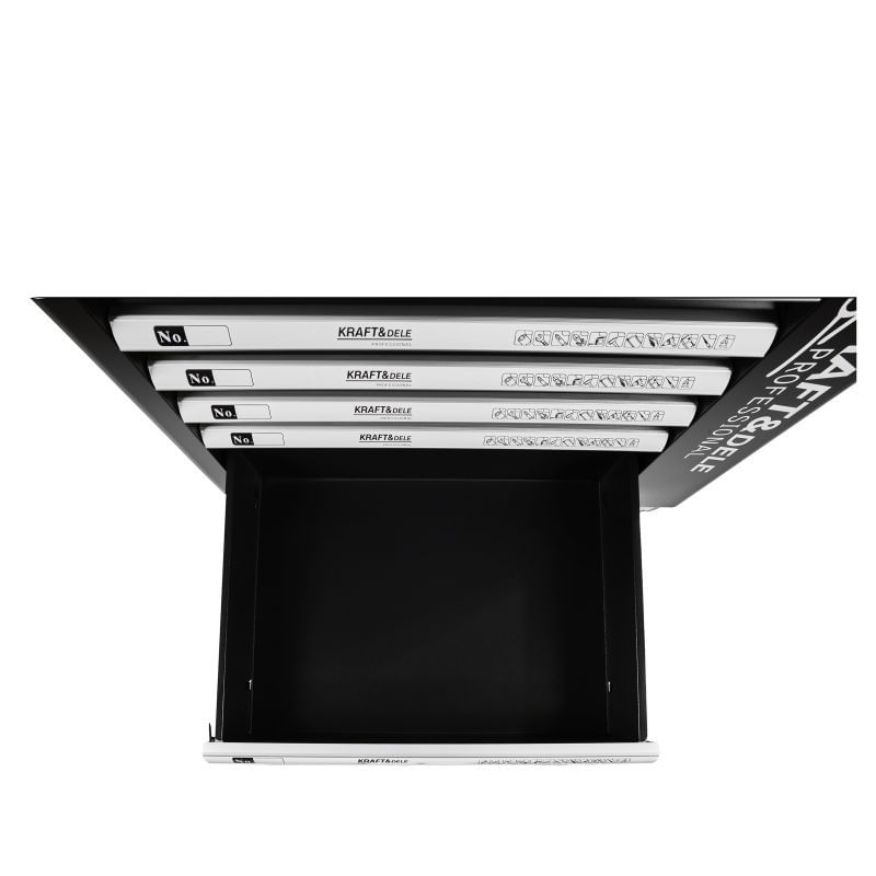 Casa si Gradina - Constructii - Depozitare, transport si protectie - Organizatoare si cutii scule - Dulap pentru scule, Kraft&Dele, 7 Sertare, Design Robust cu Incuietori,  KD1070 - Infinity.ro