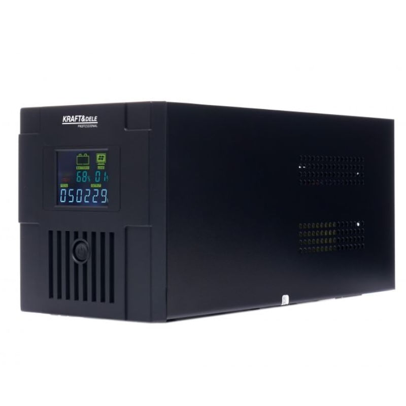 Casa si Gradina - Electrice - Accesorii electrice - Stabilizatoare tensiune si ups - Sursa de curent UPS, Kraft&Dele, 1500 VA, LCD - Infinity.ro