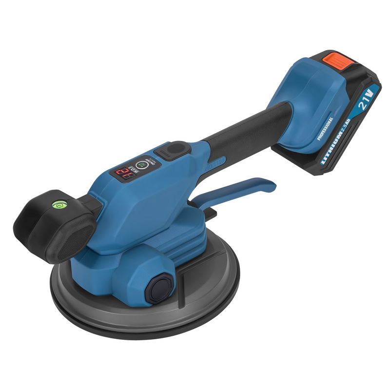 Auto si Moto - Reparatii si depanare - Scule auto - Scule si truse auto - Ventuza vibratoare cu baterie, 190 mm, 21V, 2x baterii 2Ah, 80 kg adsorbtie, WDS2694 - Infinity.ro