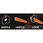 Auto si Moto - Reparatii si depanare - Scule auto - Scule si truse auto - Set de nivelare a placilor 600 buc., Kraft&Dele, KD10778 - Infinity.ro