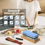 Casa si Gradina - Bucatarie si vesela - Ustensile bucatarie - Ascutitoare cutite - Set piatra de ascutit cutite,Top Defender, TOP1576, granulatii 400/1000 si 3000/8000 - Infinity.ro