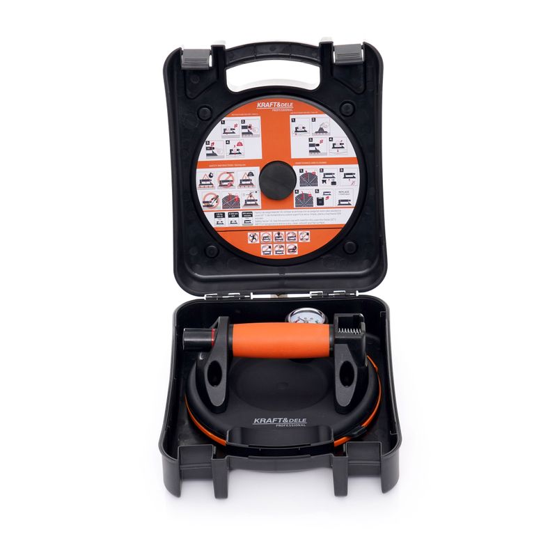Auto si Moto - Reparatii si depanare - Scule auto - Scule si truse auto - Ventuza vacuum, Kraft&Dele, KD10738, 200mm, 190kg - Infinity.ro