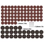 Casa si Gradina - Constructii - Scule electrice si accesorii - Accesorii polizare si slefuire - Discuri taiere 100 pcs, EXTOL CRAFT, 903762, Max. 32 000/min., ⌀24mm-70x - Infinity.ro