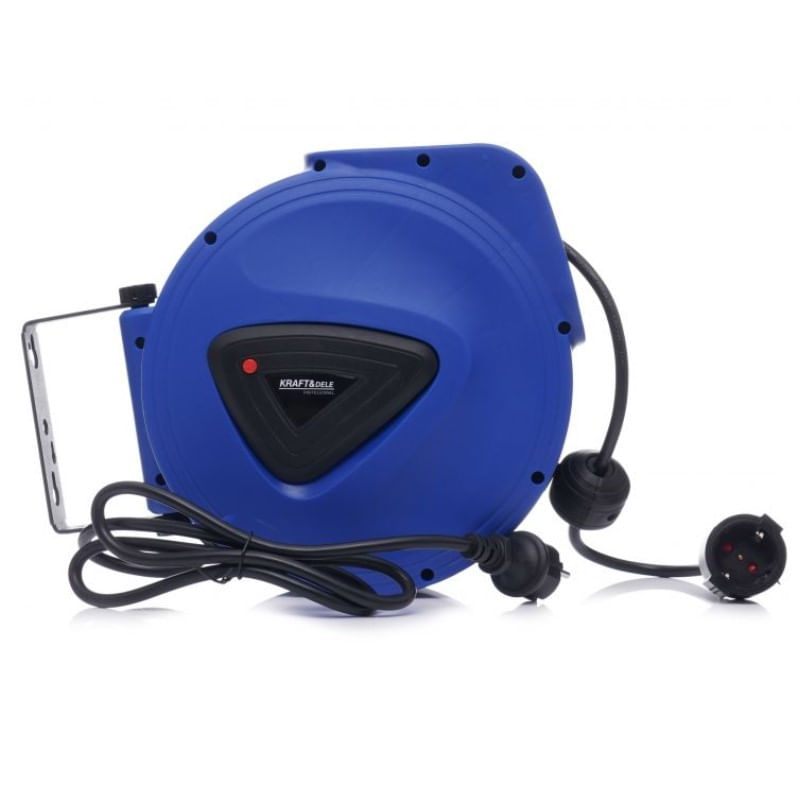 Casa si Gradina - Electrice - Accesorii electrice - Prelungitoare, triple, fise - Prelungitor automat bobina, Kraft&Dele KD4027, 10 m - Infinity.ro