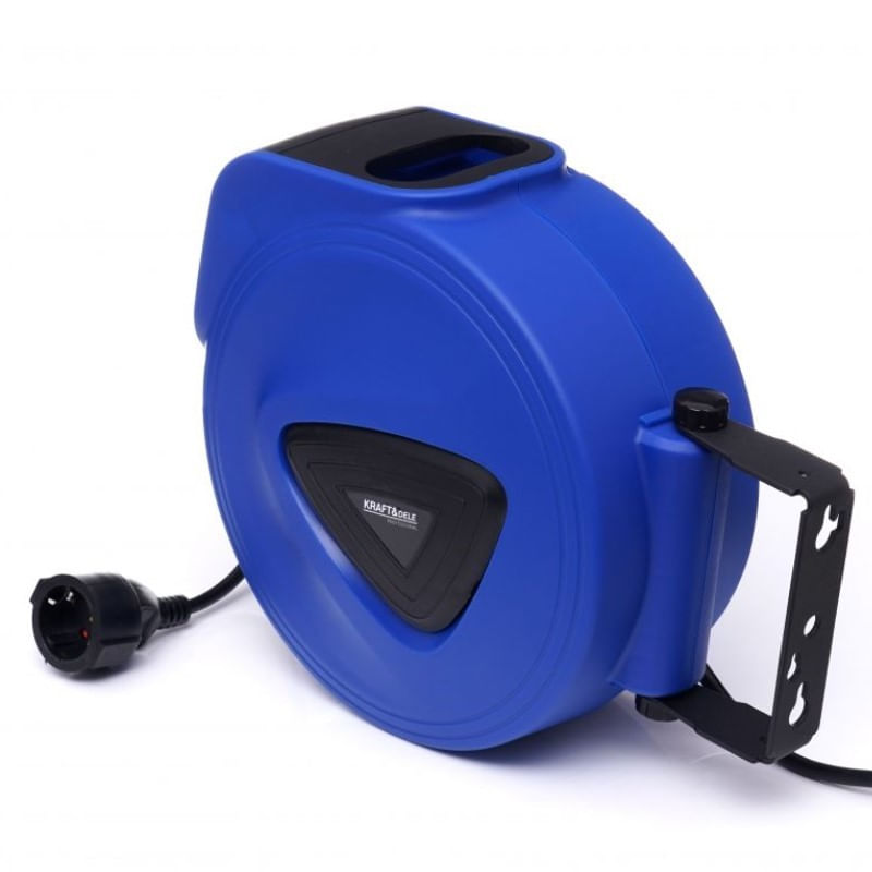 Casa si Gradina - Electrice - Accesorii electrice - Prelungitoare, triple, fise - Prelungitor automat bobina, Kraft&Dele KD4027, 10 m - Infinity.ro