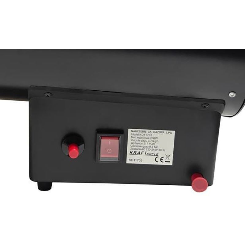 Casa si Gradina - Electrice - Echipamente electrice - Aeroterme industriale - Set pentru incalzire tun de caldura pe gaz 20kw si prelungitor 30M, d11703+v70102 - Infinity.ro