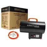 Casa si Gradina - Electrice - Echipamente electrice - Aeroterme industriale - Set pentru incalzire tun de caldura pe gaz 20kw si prelungitor 30M, d11703+v70102 - Infinity.ro