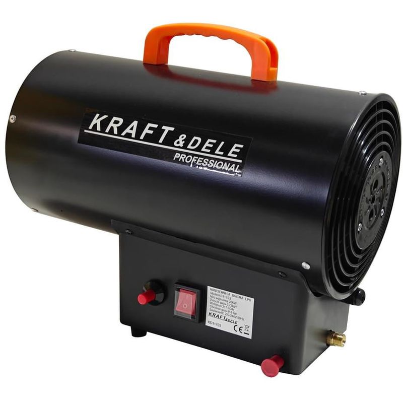 Casa si Gradina - Electrice - Echipamente electrice - Aeroterme industriale - Set pentru incalzire tun de caldura pe gaz 20kw si prelungitor 30M, d11703+v70102 - Infinity.ro