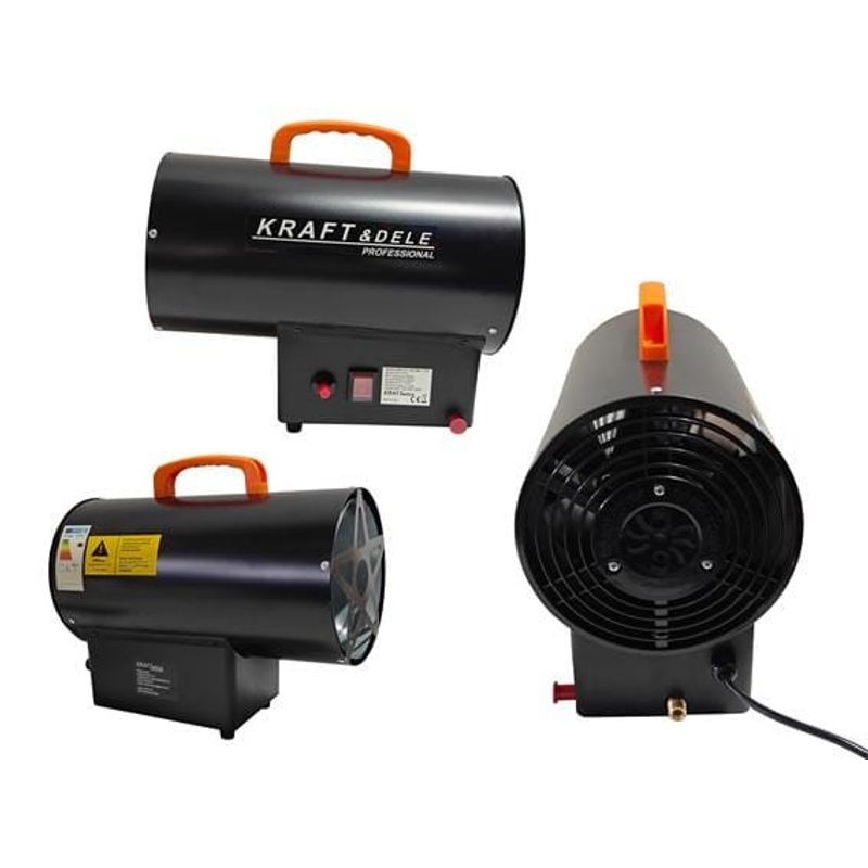 Casa si Gradina - Electrice - Echipamente electrice - Aeroterme industriale - Set pentru incalzire tun de caldura pe gaz 20kw si prelungitor 30M, d11703+v70102 - Infinity.ro