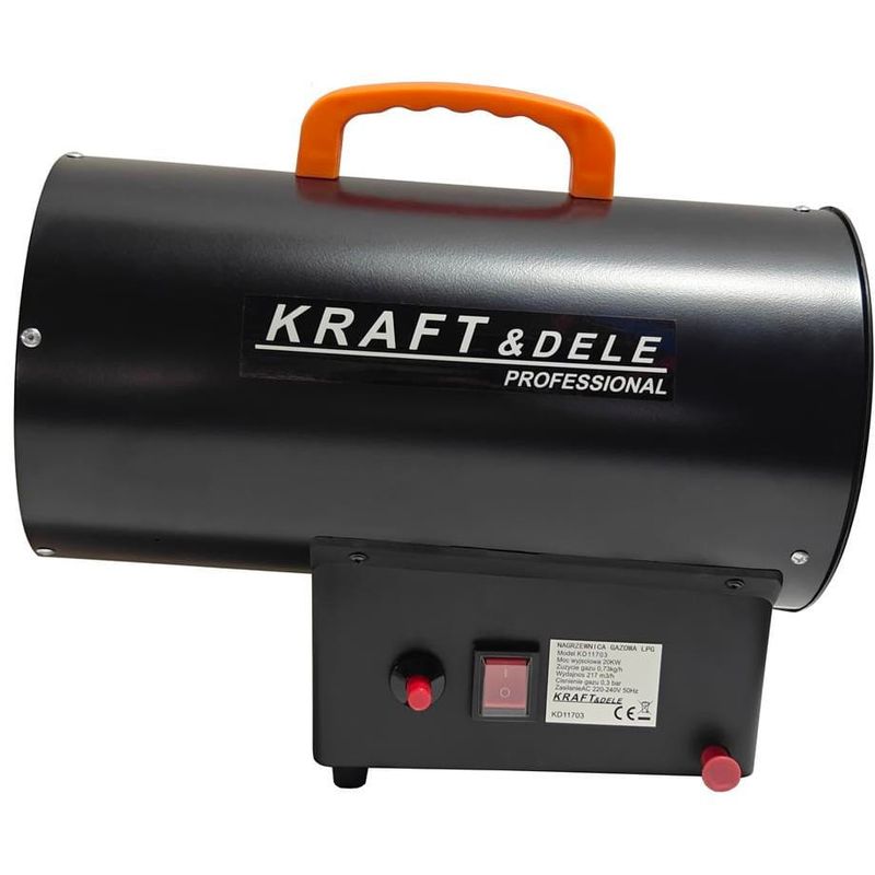 Casa si Gradina - Electrice - Echipamente electrice - Aeroterme industriale - Set pentru incalzire tun de caldura pe gaz 20kw si prelungitor 30M, d11703+v70102 - Infinity.ro