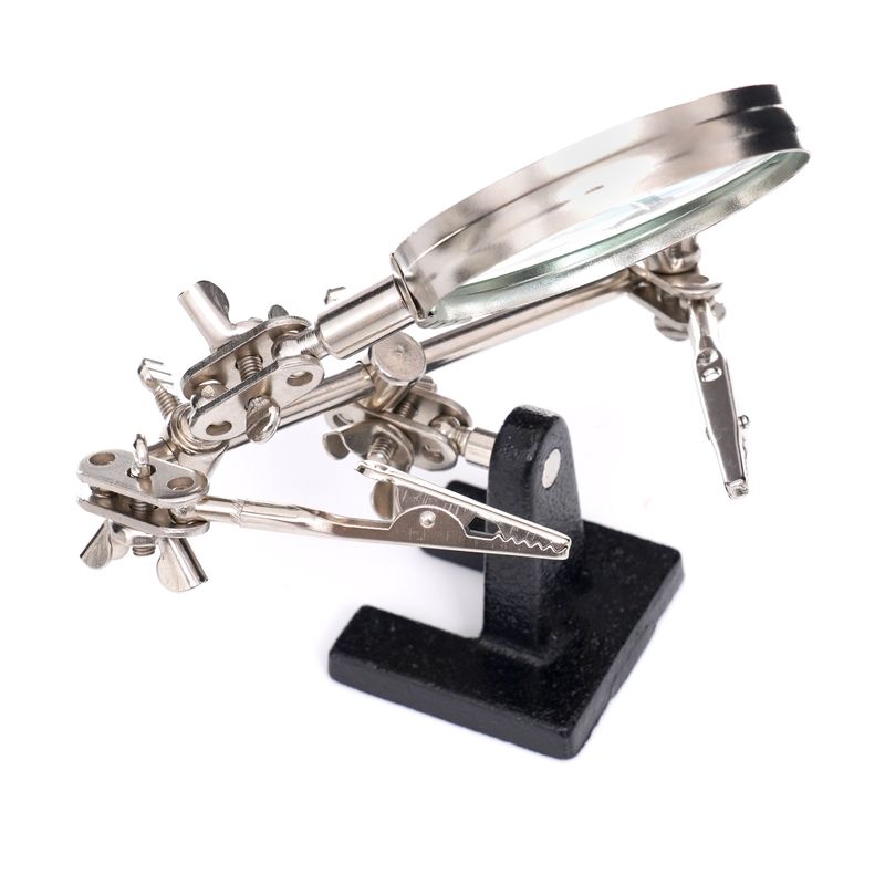Casa si Gradina - Constructii - Scule electrice si accesorii - Pistoale de lipit - Suport pentru lucrari de precizie, Kraft&Dele, cu lupa, KD10454 - Infinity.ro