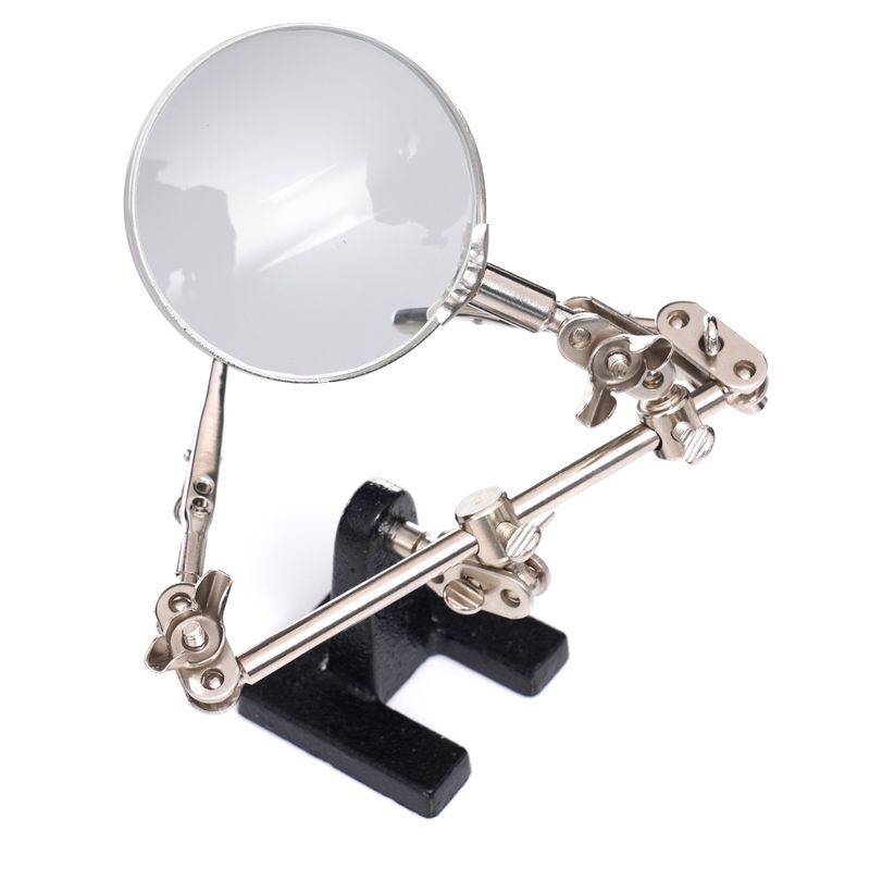 Casa si Gradina - Constructii - Scule electrice si accesorii - Pistoale de lipit - Suport pentru lucrari de precizie, Kraft&Dele, cu lupa, KD10454 - Infinity.ro