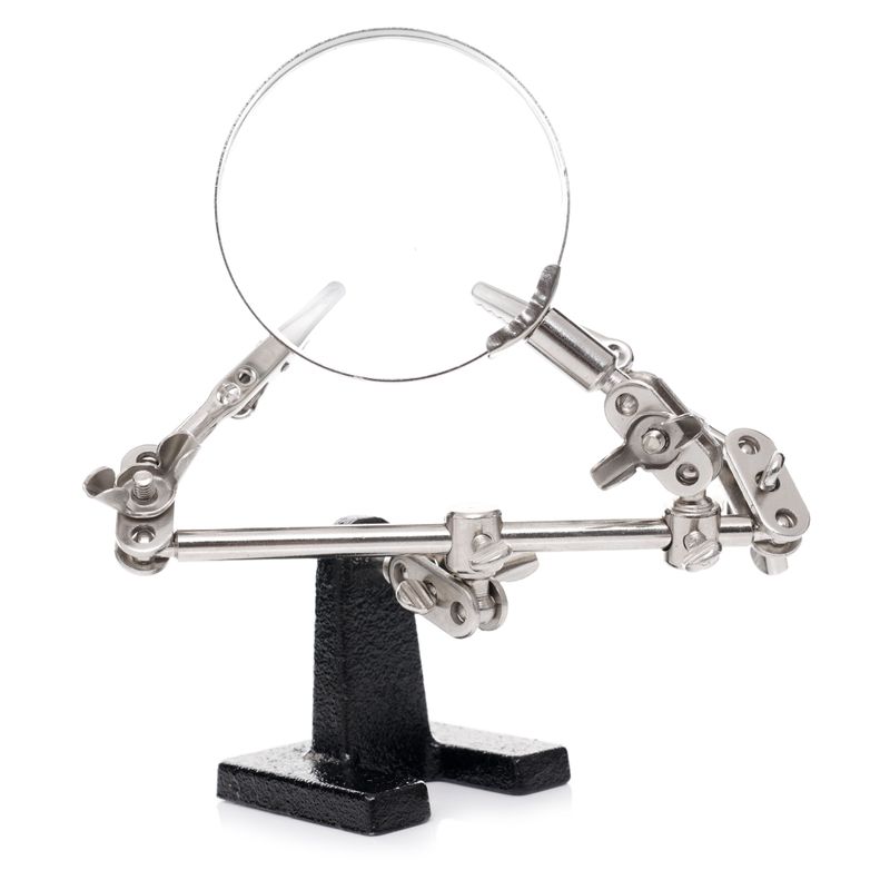 Casa si Gradina - Constructii - Scule electrice si accesorii - Pistoale de lipit - Suport pentru lucrari de precizie, Kraft&Dele, cu lupa, KD10454 - Infinity.ro