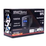 Casa si Gradina - Electrice - Accesorii electrice - Stabilizatoare tensiune si ups - Sursa de alimentare, UPS 1000VA LCD, KD1928, Kraft&Dele - Infinity.ro