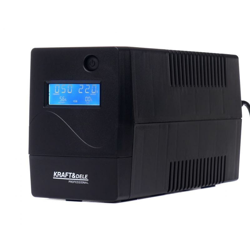 Casa si Gradina - Electrice - Accesorii electrice - Stabilizatoare tensiune si ups - Sursa de alimentare, UPS 1000VA LCD, KD1928, Kraft&Dele - Infinity.ro
