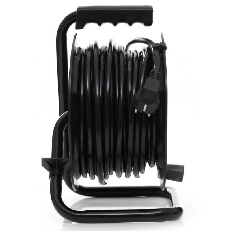 Casa si Gradina - Electrice - Accesorii electrice - Prelungitoare, triple, fise - Prelungitor cu tambur, Kraft&Dele, 50m, 4 prize, 3×2,5 mm, 16A, KD4018 - Infinity.ro