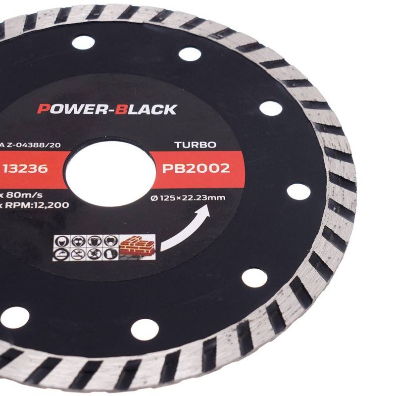 Casa si Gradina - Constructii - Scule electrice si accesorii - Accesorii polizare si slefuire - Lama diamantata turbo beton, Tagred, PB2002, 125x22.2mm, 12200rpm - Infinity.ro