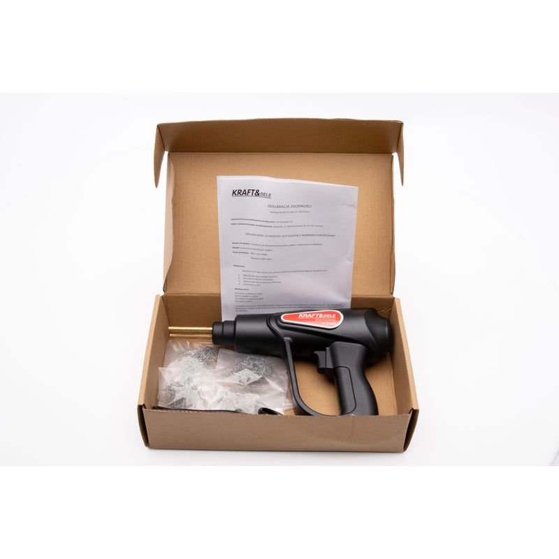 Casa si Gradina - Constructii - Scule electrice si accesorii - Pistoale de lipit - Pistol pentru lipit si sudat plastic, Kraft&Dele, 100 W, cu capse incluse, KD867 - Infinity.ro
