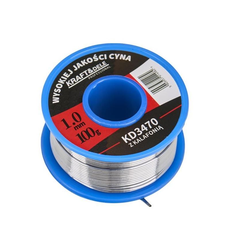 Casa si Gradina - Constructii - Scule electrice si accesorii - Pistoale de lipit - Sarma cu Colofoniu 1mm 100g, Kraft&Dele, KD3470 - Infinity.ro