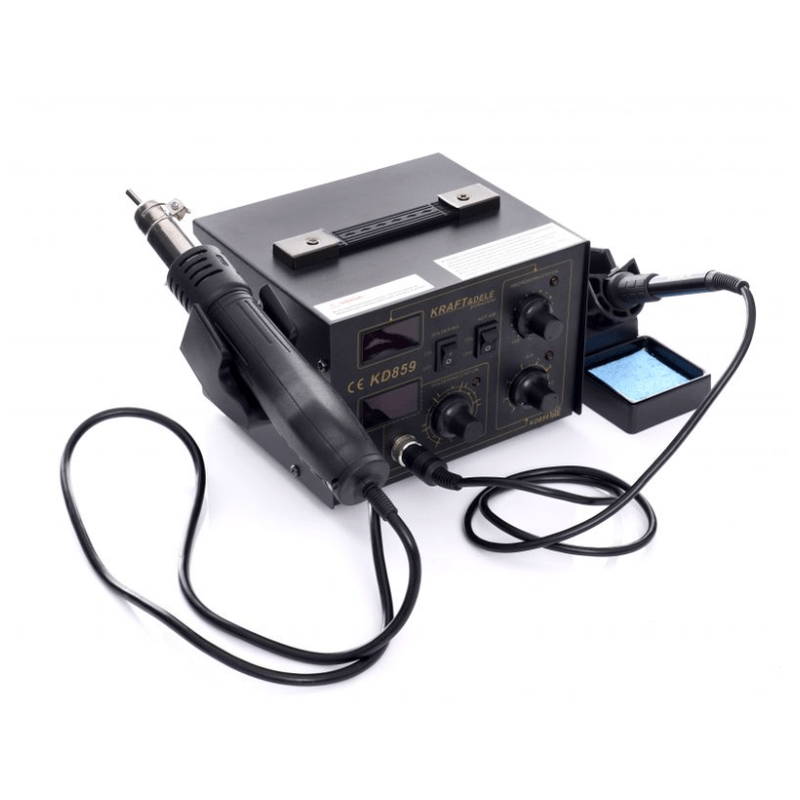 Casa si Gradina - Constructii - Scule electrice si accesorii - Pistoale de lipit - Statie de lipit cu aer cald si letcon, Kraft&Dele, KD859, 700W, temperatura 100-480 grade - Infinity.ro