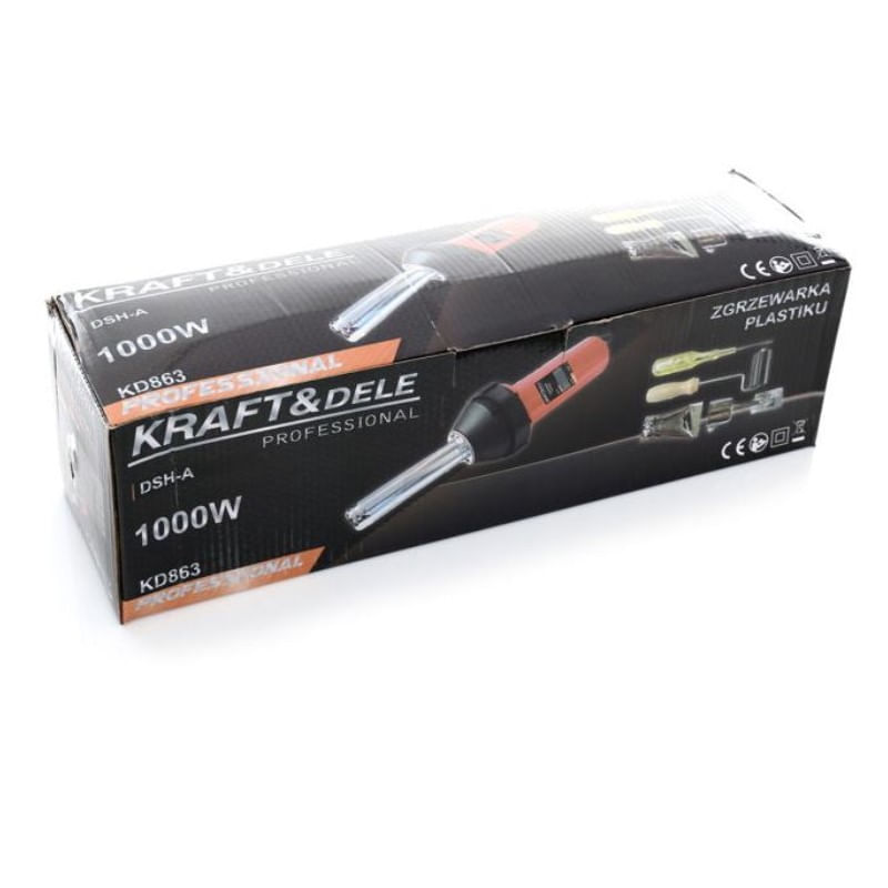 Casa si Gradina - Constructii - Scule electrice si accesorii - Aparate de sudura - Aparat de sudura plastic cu aer cald, Kraft&Dele KD863, 1000 W, 40-550°C - Infinity.ro