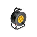 Casa si Gradina - Electrice - Accesorii electrice - Prelungitoare, triple, fise - Prelungitor rola, Gtv, 3×1,0mm2, 40 m, 4 prize, AE-PFBEBEN - Infinity.ro