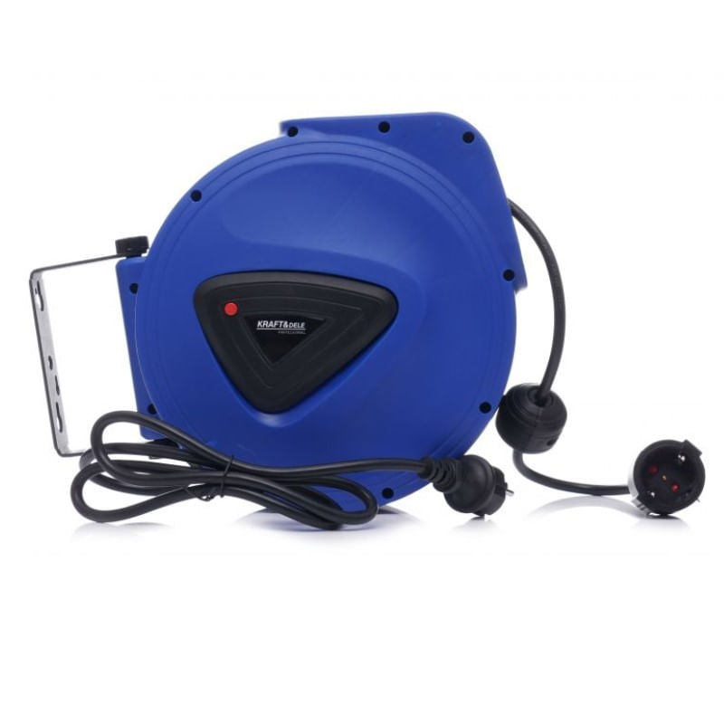 Casa si Gradina - Electrice - Accesorii electrice - Prelungitoare, triple, fise - Prelungitor automat bobina, Kraft&Dele KD4028, 15 m - Infinity.ro