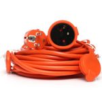Casa si Gradina - Electrice - Accesorii electrice - Prelungitoare, triple, fise - Prelungitor electric, Kraft&Dele KD4023, de gradina, cu clapa, 10 m, 3x1.5mm - Infinity.ro
