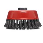 Casa si Gradina - Constructii - Scule electrice si accesorii - Accesorii polizare si slefuire - Perie pentru polizor unghiular, Kraft&Dele, M14, 100mm, cu sarma otelita si rasucita, KD10972 - Infinity.ro