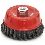 Casa si Gradina - Constructii - Scule electrice si accesorii - Accesorii polizare si slefuire - Perie pentru polizor unghiular, Kraft&Dele, M14, 100mm, cu sarma otelita si rasucita, KD10972 - Infinity.ro