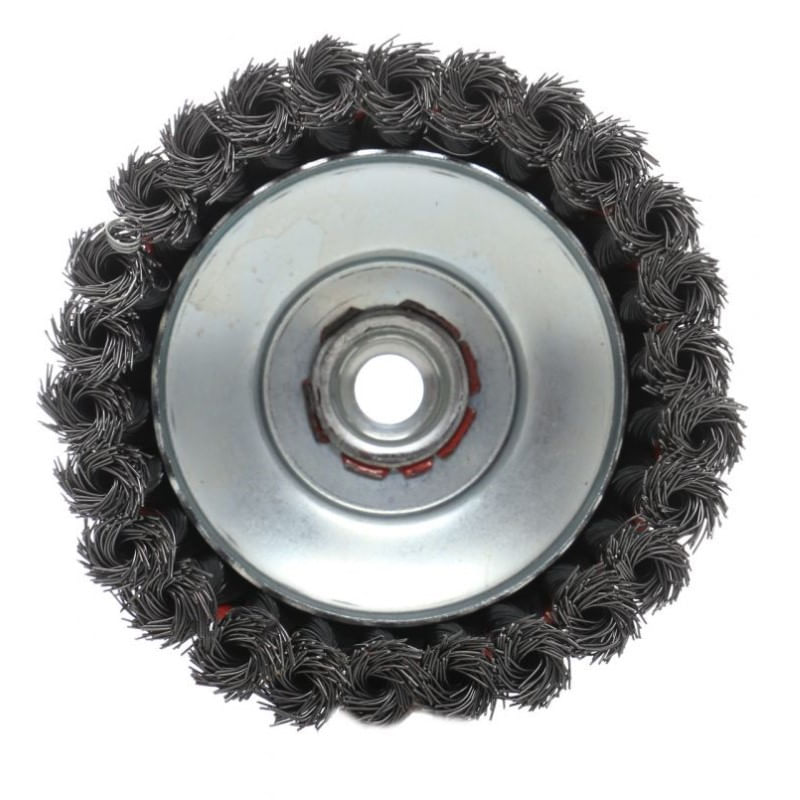 Casa si Gradina - Constructii - Scule electrice si accesorii - Accesorii polizare si slefuire - Perie pentru polizor unghiular, Kraft&Dele, M14, 100mm, cu sarma otelita si rasucita, KD10972 - Infinity.ro