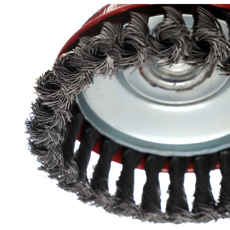 Casa si Gradina - Constructii - Scule electrice si accesorii - Accesorii polizare si slefuire - Perie pentru polizor unghiular, KraftDele, M14, 125mm, cu sarma otelita, KD10973 - Infinity.ro