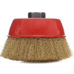 Casa si Gradina - Constructii - Scule electrice si accesorii - Accesorii polizare si slefuire - Perie pentru polizor unghiular, Kraft&Dele, din alama, M14, 125mm - Infinity.ro