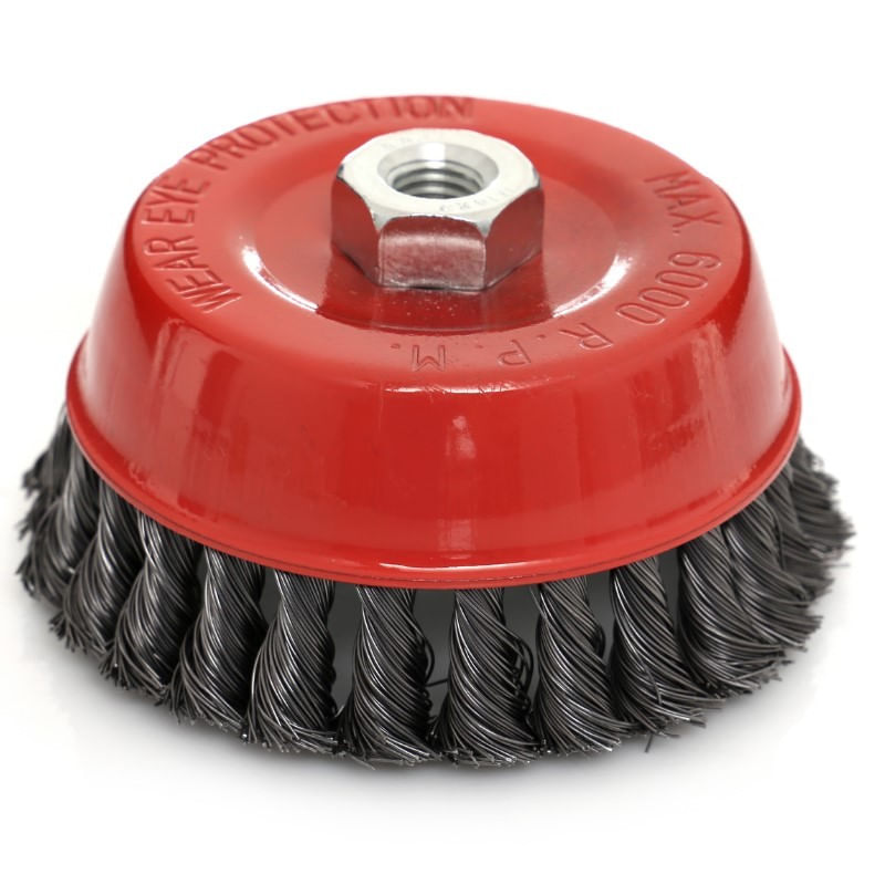 Casa si Gradina - Constructii - Scule electrice si accesorii - Accesorii polizare si slefuire - Perie pentru polizor unghiular, KraftDele, M14, 125mm, cu sarma otelita, KD10973 - Infinity.ro