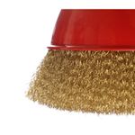 Casa si Gradina - Constructii - Scule electrice si accesorii - Accesorii polizare si slefuire - Perie pentru polizor unghiular, Kraft&Dele, din alama, M14, 125mm - Infinity.ro