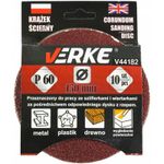 Casa si Gradina - Constructii - Scule electrice si accesorii - Accesorii polizare si slefuire - Set 10 discuri textile, abrazive, V44182, Verke - Infinity.ro