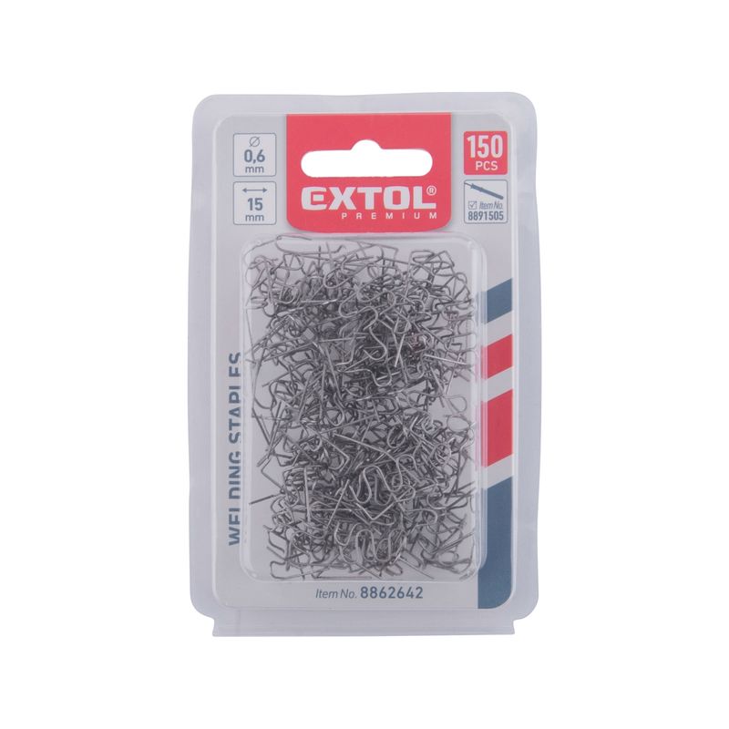 Casa si Gradina - Constructii - Scule electrice si accesorii - Pistoale de lipit - Capse, 0,6mm ⌀, 15mm pas, 150buc, EXTOL PREMIUM, 8862642 - Infinity.ro