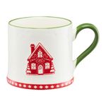 Casa si Gradina - Bucatarie si vesela - Cani si pahare - Cani si cesti - Cana AMBITION Cookies, cu motive de Craciun, 300ml, casuta, portelan - Infinity.ro