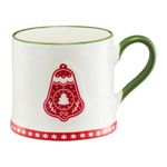 Casa si Gradina - Bucatarie si vesela - Cani si pahare - Cani si cesti - Cana AMBITION Cookies, cu motive de Craciun, 300ml, clopotel, portelan - Infinity.ro