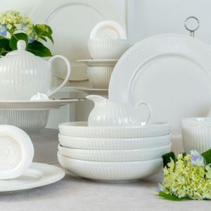 Cana AMBITION Curly, 390ml, portelan, alb