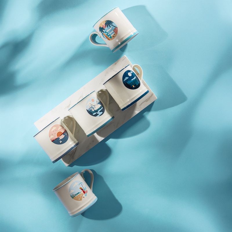 Casa si Gradina - Bucatarie si vesela - Cani si pahare - Cani si cesti - Cana AMBITION Summer Lake, 380ml, portelan - Infinity.ro