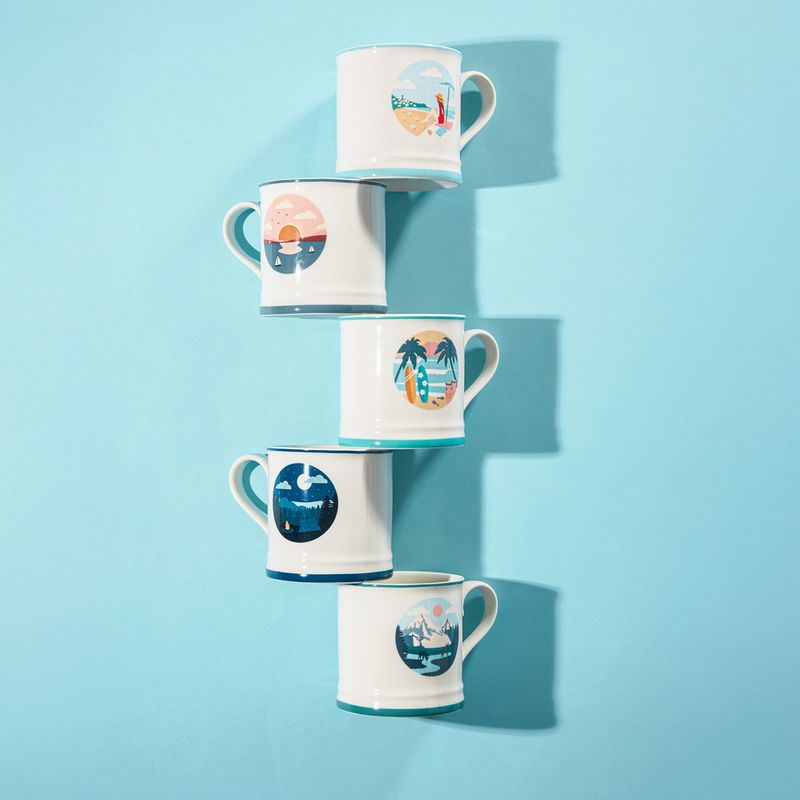 Casa si Gradina - Bucatarie si vesela - Cani si pahare - Cani si cesti - Cana AMBITION Summer Lake, 380ml, portelan - Infinity.ro