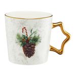 Casa si Gradina - Bucatarie si vesela - Cani si pahare - Cani si cesti - Cana AMBITION Star, cu motive de Craciun, 390ml, portelan, con - Infinity.ro