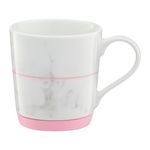 Casa si Gradina - Bucatarie si vesela - Cani si pahare - Cani si cesti - Cana portelan 320ml, fund silicon roz, AMBITION Marble - Infinity.ro