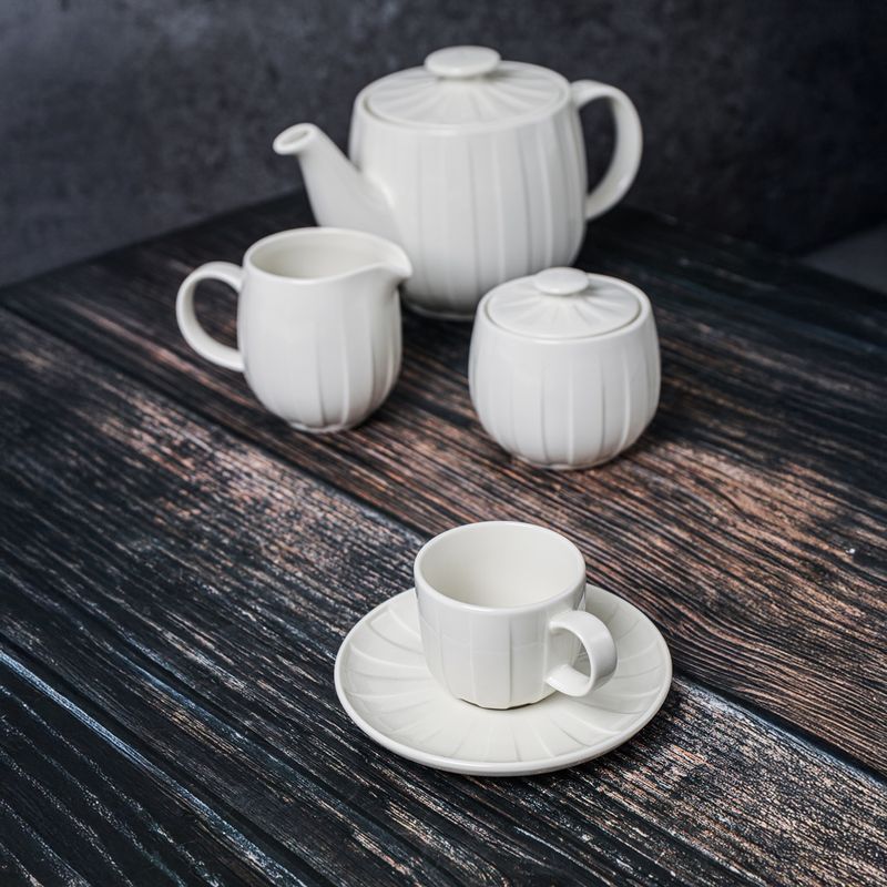 Casa si Gradina - Bucatarie si vesela - Cani si pahare - Cani si cesti - Ceasca AMBITION Ligne, 220ml, portelan, alb - Infinity.ro