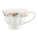 Casa si Gradina - Bucatarie si vesela - Cani si pahare - Cani si cesti - Ceasca cu talpa AMBITION Rosalia, 380ml, portelan, model floral - Infinity.ro