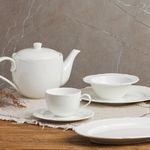 Casa si Gradina - Bucatarie si vesela - Vesela si tacamuri - Servicii de masa - Set servire ceai sau cafea AMBITION Pola, 12 piese, 6 persoane, portelan - Infinity.ro