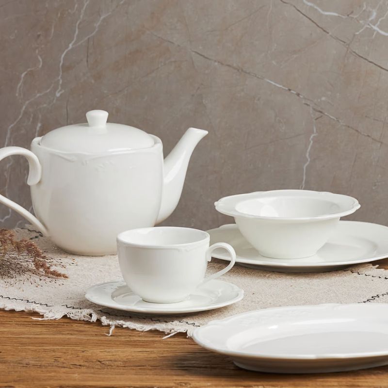 Casa si Gradina - Bucatarie si vesela - Vesela si tacamuri - Servicii de masa - Set servire ceai sau cafea AMBITION Pola, 12 piese, 6 persoane, portelan - Infinity.ro