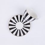 Casa si Gradina - Bucatarie si vesela - Vesela si tacamuri - Servicii de masa - Set servire ceai/cafea AMBITION Ribs, 12 piese, 6 persoane, portelan, dungi - Infinity.ro