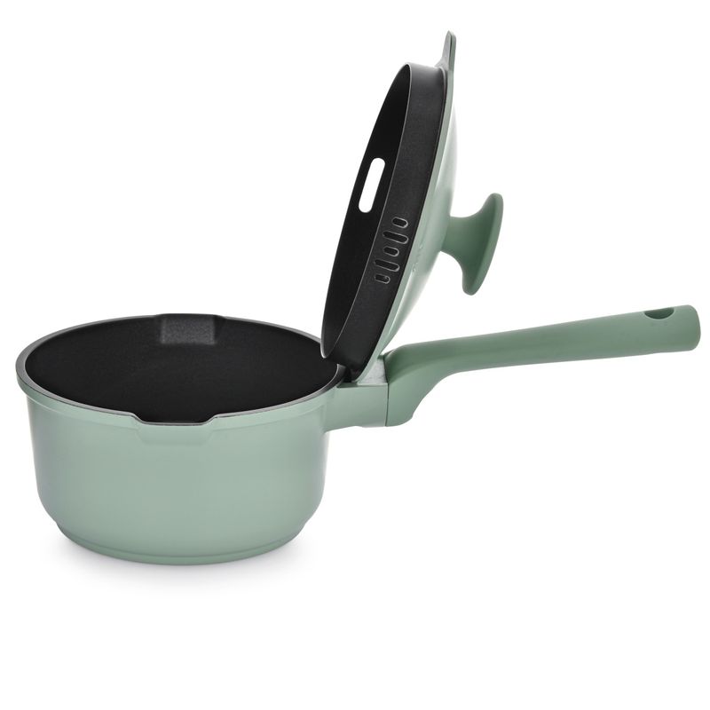 Casa si Gradina - Bucatarie si vesela - Vase pentru gatit - Oale si cratite - Cratita cu capac AMBITION Fern, 16cm, 1.4L, invelis Qualum Basic, inductie - Infinity.ro